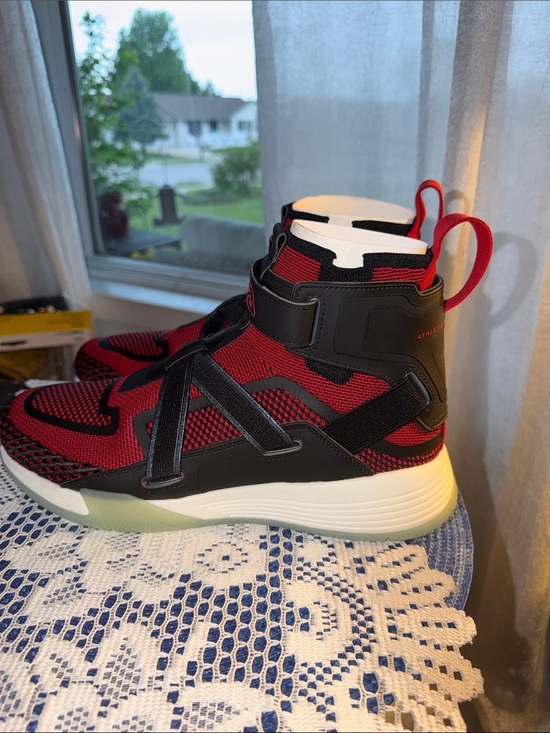 APL Super Future High Top Sneakers Red Black White Men’s 11 Women’s 12.5 NEW”. main image 4